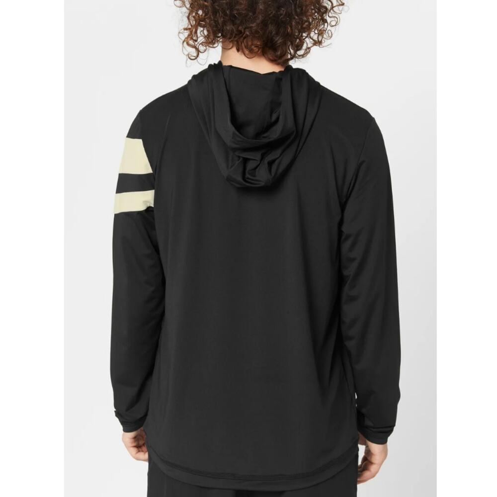 Fila Men's Black Fall Tie Breaker Long Sleeve Pullover Hoodie Size L - Picture 2 of 7